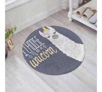 JHAOUNUK Tappeto Bagno Super Assorbente Tappetino per Doccia Microfibra,Asciugatura Rapida Tappetino Doccia per,tico cartone animato lama alpaca con corno di unicorno. sfondo senza soluzi,60x60cm