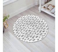 JHAOUNUK Tappeto Bagno Super Assorbente Tappetino per Doccia Microfibra,Asciugatura Rapida Tappetino Doccia per,Parole divertenti, parole blah blah in stile scritto a mano, discussione sull'es,60x60cm