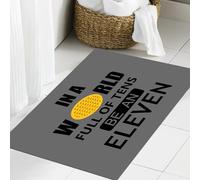 JHAOUNUK Tappeto Bagno Super Assorbente Tappetino per Doccia Microfibra,Asciugatura Rapida Tappetino Doccia per,IN UN MONDO PIENO DI DIECI SII UN UNDICI. DESIGN DI T-SHIRT MOTIVAZIONALE CON TI,60x90cm