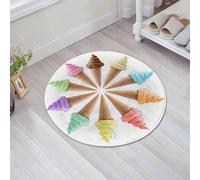 JHAOUNUK Tappeto Bagno Super Assorbente Tappetino per Doccia Microfibra,Asciugatura Rapida Tappetino Doccia per,Coni in vari gusti che formano una elegante,60x60cm