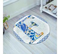 JHAOUNUK Tappeto Bagno Super Assorbente Tappetino per Doccia Microfibra,Asciugatura Rapida Tappetino Doccia per,Quadrati, cerchi e altre forme astratte nell'arte decorativa di ispirazione port,60x60cm