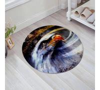 JHAOUNUK Tappeto Bagno Super Assorbente Tappetino per Doccia Microfibra,Asciugatura Rapida Tappetino Doccia per,dipinto aquila su uno sfondo astratto USA Simboli Libertà.,60x60cm