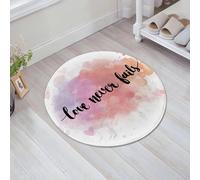 JHAOUNUK Tappeto Bagno Super Assorbente Tappetino per Doccia Microfibra,Asciugatura Rapida Tappetino Doccia per,Citazione L'amore non fallisce mai su sfondo sfumato ad acquerello. Perfetto p,60x60cm
