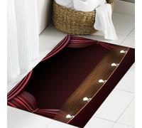 JHAOUNUK Tappeto Bagno Super Assorbente Tappetino per Doccia Microfibra,Asciugatura Rapida Tappetino Doccia per,Musica di sottofondo per palcoscenico illuminato, concetto di commedia o arti pe,60x90cm