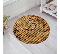 JHAOUNUK Tappeto Bagno Super Assorbente Tappetino per Doccia Microfibra,Asciugatura Rapida Tappetino Doccia per,Sfondo di bambù dorato chiaro, ideale per qualsiasi progetto. Sfondo con cornice,60x60cm