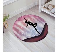 JHAOUNUK Tappeto Bagno Super Assorbente Tappetino per Doccia Microfibra,Asciugatura Rapida Tappetino Doccia per,Ballerina classica che danza tra le stelle e nella luce,60x60cm