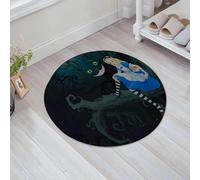JHAOUNUK Tappeto Bagno Super Assorbente Tappetino per Doccia Microfibra,Asciugatura Rapida Tappetino Doccia per, nel paese delle meraviglie nella mia immaginazione,60x60cm