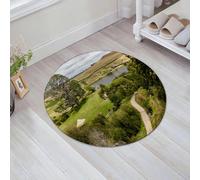 JHAOUNUK Tappeto Bagno Super Assorbente Tappetino per Doccia Microfibra,Asciugatura Rapida Tappetino Doccia per,Hobbit Overhill Matamata Nuova Zelanda Hobbiton Movie Set Hobbit Land Village Mo,60x60cm