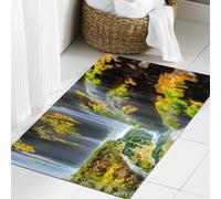 JHAOUNUK Tappeto Bagno Super Assorbente Tappetino per Doccia Microfibra,Asciugatura Rapida Tappetino Doccia per,La cascata di Yerkopru e il canyon sul fiume Goksu si trovano in una piccola cit,40x60cm