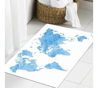 JHAOUNUK Tappeto Bagno Super Assorbente Tappetino per Doccia Microfibra,Asciugatura Rapida Tappetino Doccia per,Sfondo low poly vettoriale BLU chiaro. Un campione con un design nale. Ill,60x90cm