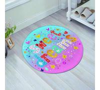JHAOUNUK Tappeto Bagno Super Assorbente Tappetino per Doccia Microfibra,Asciugatura Rapida Tappetino Doccia per,Bambini, sogni d'oro stelle colorate sfumate fiori nuvole cuori lettere diverten,60x60cm