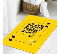 JHAOUNUK Tappeto Bagno Super Assorbente Tappetino per Doccia Microfibra,Asciugatura Rapida Tappetino Doccia per,Citazione motivazionale ispiratrice. Sperare ma non aspettarsi mai. Guardare ava,60x90cm