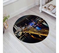 JHAOUNUK Tappeto Bagno Super Assorbente Tappetino per Doccia Microfibra,Asciugatura Rapida Tappetino Doccia per,Colonia Germania Scena notturna urbana Schwarzer Dom Hohenzollern Bridge Rhein B,60x60cm