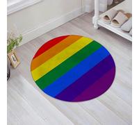JHAOUNUK Tappeto Bagno Super Assorbente Tappetino per Doccia Microfibra,Asciugatura Rapida Tappetino Doccia per,Pole LGBT Originale 8 Amore Colori Gay Pride Arcobaleno Omosessualità Asessuale,60x60cm
