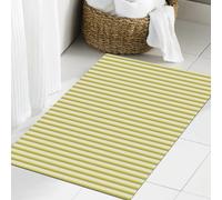 JHAOUNUK Tappeto Bagno Super Assorbente Tappetino per Doccia Microfibra,Asciugatura Rapida Tappetino Doccia per,Grigio e giallo, tenda da circo ispirata a strisce retrò vintage, immagine moder,60x90cm