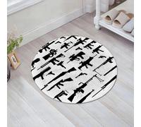 JHAOUNUK Tappeto Bagno Super Assorbente Tappetino per Doccia Microfibra,Asciugatura Rapida Tappetino Doccia per,Armi antiche e moderne,60x60cm