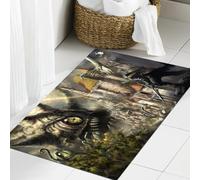 JHAOUNUK Tappeto Bagno Super Assorbente Tappetino per Doccia Microfibra,Asciugatura Rapida Tappetino Doccia per,Un enorme mostro ciclope con tentacoli alla cui estremità ci sono molti occhi e,50x80cm