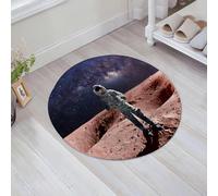 JHAOUNUK Tappeto Bagno Super Assorbente Tappetino per Doccia Microfibra,Asciugatura Rapida Tappetino Doccia per,Galassia Astronauta coraggioso in piedi sul pianeta rosso Marte Nebulosa di supe,60x60cm
