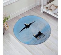 JHAOUNUK Tappeto Bagno Super Assorbente Tappetino per Doccia Microfibra,Asciugatura Rapida Tappetino Doccia per,Decorazione per aeroplani, bombardiere pesante della seconda guerra mondiale, vi,60x60cm