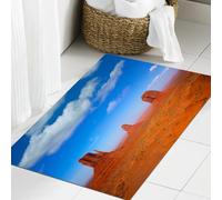 JHAOUNUK Tappeto Bagno Super Assorbente Tappetino per Doccia Microfibra,Asciugatura Rapida Tappetino Doccia per,Monument Valley West e East Mittens e Merrick Butte Utah,60x90cm