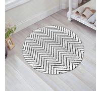 JHAOUNUK Tappeto Bagno Super Assorbente Tappetino per Doccia Microfibra,Asciugatura Rapida Tappetino Doccia per,motivo geometrico a zig zag monocromatico. linee diagonali, linee simmetriche, m,60x60cm