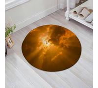 JHAOUNUK Tappeto Bagno Super Assorbente Tappetino per Doccia Microfibra,Asciugatura Rapida Tappetino Doccia per,Decorazione del cielo, sole attraverso le nuvole nel cielo, vista a raggiera, de,60x60cm