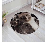 JHAOUNUK Tappeto Bagno Super Assorbente Tappetino per Doccia Microfibra,Asciugatura Rapida Tappetino Doccia per,tica coppia di koala australiani abbracciati, seduti comodamente su un albe,60x60cm