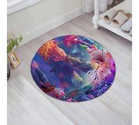 JHAOUNUK Tappeto Bagno Super Assorbente Tappetino per Doccia Microfibra,Asciugatura Rapida Tappetino Doccia per,Illustrazione The Running Water World - Forse non hai notato che la cosa più mag,60x60cm