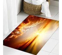 JHAOUNUK Tappeto Bagno Super Assorbente Tappetino per Doccia Microfibra,Asciugatura Rapida Tappetino Doccia per,volare sopra le nuvole tramonto,60x90cm