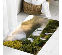 JHAOUNUK Tappeto Bagno Super Assorbente Tappetino per Doccia Microfibra,Asciugatura Rapida Tappetino Doccia per,Marmore Umbria Italia,60x90cm