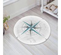 JHAOUNUK Tappeto Bagno Super Assorbente Tappetino per Doccia Microfibra,Asciugatura Rapida Tappetino Doccia per,Bussola, antico diagramma della rosa dei venti per i punti cardinali, asse terre,60x60cm