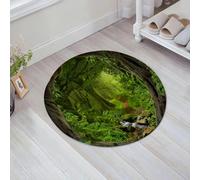JHAOUNUK Tappeto Bagno Super Assorbente Tappetino per Doccia Microfibra,Asciugatura Rapida Tappetino Doccia per,Profonde giungle tropicali con fiume nel sud-est asiatico,60x60cm
