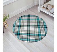JHAOUNUK Tappeto Bagno Super Assorbente Tappetino per Doccia Microfibra,Asciugatura Rapida Tappetino Doccia per,Moda vintage a quadri in stile casa di campagna inglese con un look moderno in c,60x60cm