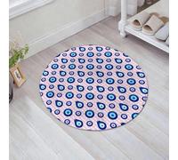 JHAOUNUK Tappeto Bagno Super Assorbente Tappetino per Doccia Microfibra,Asciugatura Rapida Tappetino Doccia per,Occhio malvagio, modello simmetrico Figure di occhi che tutto vedono Etnia super,60x60cm