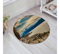 JHAOUNUK Tappeto Bagno Super Assorbente Tappetino per Doccia Microfibra,Asciugatura Rapida Tappetino Doccia per,parti Reggio Calabria Italia Immagini della Città dell'Acqua,60x60cm