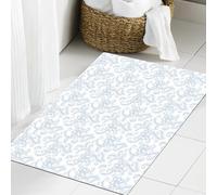 JHAOUNUK Tappeto Bagno Super Assorbente Tappetino per Doccia Microfibra,Asciugatura Rapida Tappetino Doccia per,Sfondo - piante e fiori a forma di cuore. Modello per carta da regalo cartoline,60x90cm