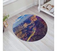 JHAOUNUK Tappeto Bagno Super Assorbente Tappetino per Doccia Microfibra,Asciugatura Rapida Tappetino Doccia per,Grand Canyon all'alba con il fiume Colorado,60x60cm