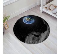 JHAOUNUK Tappeto da bagno morbido, 60 x 60 cm, con vista sulla terra dalla luna. Elementi forniti da questa immagine, antiscivolo, lavabile, tappetino da bagno soffice, assorbente, tappetino da bagno