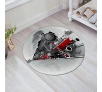 JHAOUNUK Tappeto da bagno morbido, 60 x 60 cm, per macchina a vapore, locomotiva, Train., dettagliato, vettore, immagine, antiscivolo, lavabile, morbido tappeto da bagno assorbente