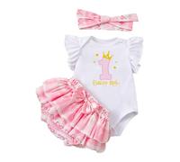 Jhaoyu Baby Girl Primo Compleanno Vestito Dolce Pagliaccetto Con Cake Smash Tuturock Fascia Servizio Fotografico Abbigliamento Festa, Tipo C., 62-68