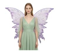 Jhaoyu Costume Fata Del Rinascimento Ali Di Per Donne Adulte Con Farfalla | Stupendo Design Farfalla,Comodo E Facile Indossare,Accessorio Costume Versatile,Festa,Per Halloween,Lolita,Di Cosplay