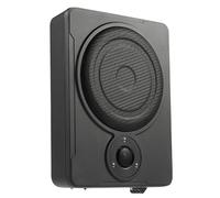 JHAUAI Subwoofer attivo per auto, 12 V, piatto, con amplificatore da | Bassbox da 7,5 cm, sottile, digitale, amplificato, in alluminio, ingresso RCA High Low Level, sistema audio per auto