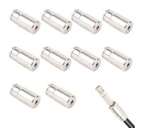 JHCBKFF 10 raccordi a pressione per sistema di raffreddamento ad alta pressione, tappo terminale nebulizzatore, tubo OD da 3/8" (non include ugelli)