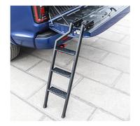 JHCHAN 360° Acciaio inossidabile Scala pieghevole per Ford Accessori | Hilux VW Amarok Mitsubishi L200 Triton Nissan NAVARA Isuzu D-MAX 2010-2022 Scala per portellone posteriore con più posizioni