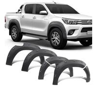 JHCHAN Estensione parafango per Toyota Hilux 2016-2020, doppia cabina, Duty Comfort Executive, 5,5", estensione del passaruota Fender Flares in ABS nero opaco, strisce di protezione contro pietrisco