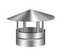 JHDXL Antipioggia Per Camino Terminale Canna, Fumaiolo Resistente Al Calore, Cono Camino in Acciaio Inox, Comignolo Antipioggia Tappo, Durevoli Universali(25cm/9.8in)