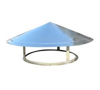 JHDXL Comignolo Antipioggia Antivento, Comignolo Verticale Per, Tappo Antipioggia Zincato, Comignolo Cappello, Antipioggia Comignoli Del Tetto, Comignolo Cinese(20cm/7.9in)