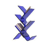 JHDXL Libreria a Forma di Albero, Librerie Salvaspazio Divisorio, Scaffale Portaoggetti Multiuso, per soggiorno, studio, casa, ufficio, camera da letto(Blue,69cm/27in)