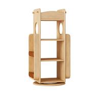 JHDXL Libreria rotante a 360 gradi, Librerie Salvaspazio Divisorio, Scaffale Portaoggetti Multiuso, per Ufficio Domestico, Soggiorno, Camera da Letto, Cucina(White,109cm/43in)