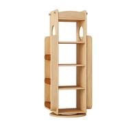 JHDXL Libreria rotante a 360 gradi, Librerie Salvaspazio Divisorio, Scaffale Portaoggetti Multiuso, per Ufficio Domestico, Soggiorno, Camera da Letto, Cucina(White,140cm/33in)